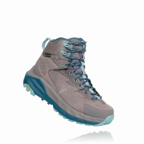 Hoka One One SKY KAHA GORE-TEX Hiking Shoes For Women India Grey/Blue IN-6432